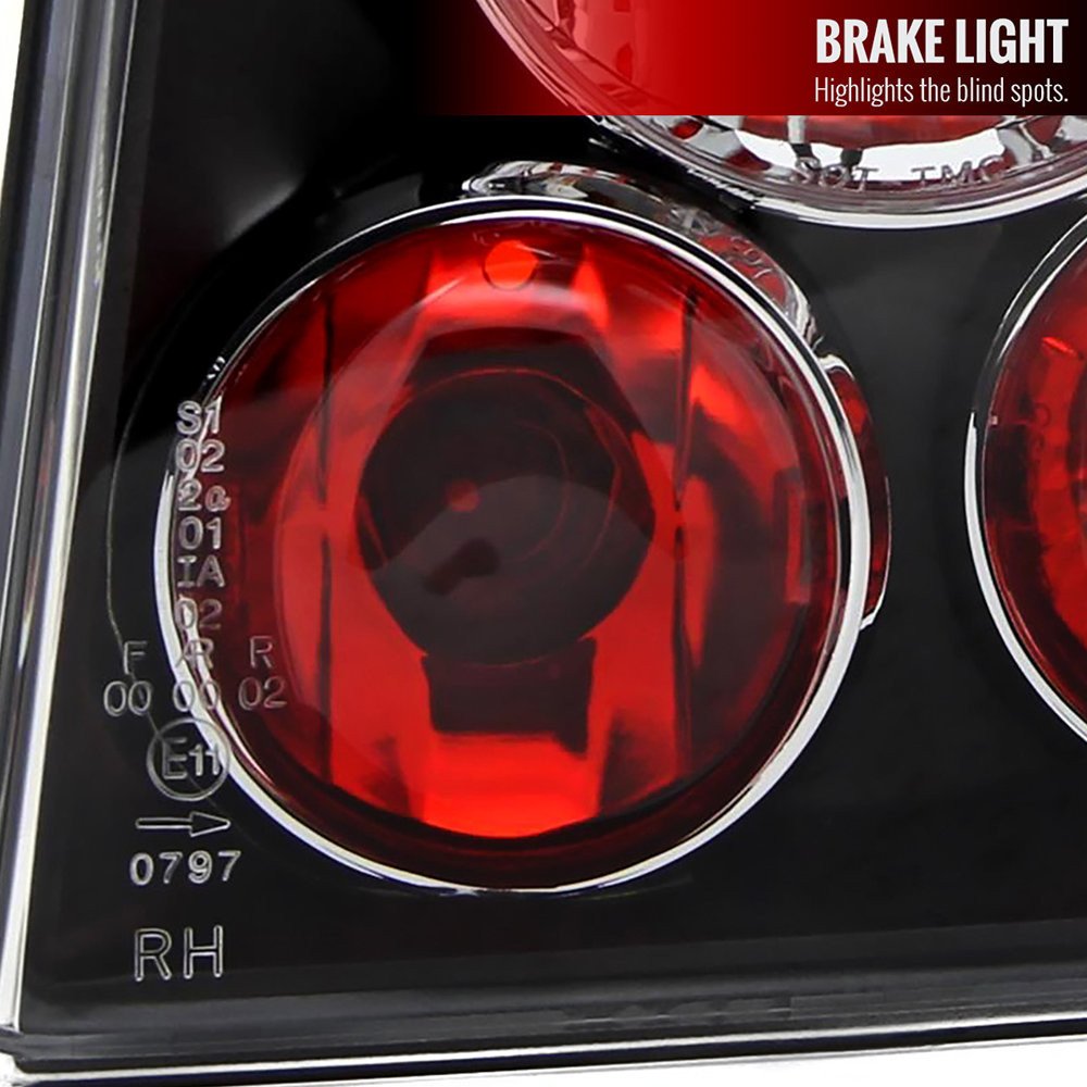 Fits 1998-2001 Volkswagen Passat Sedan Tail Lights (Matte Black Housing/Clear Lens) - Image 8