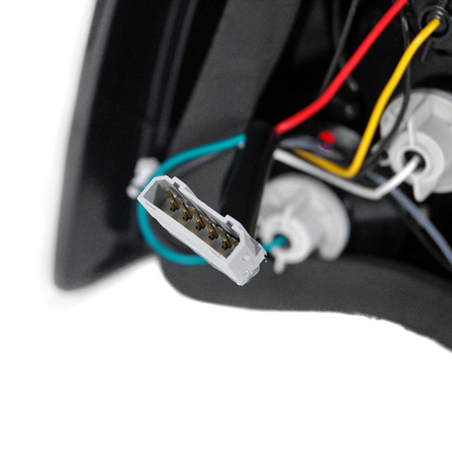Fits 1998-2001 Volkswagen Passat Sedan Tail Lights (Matte Black Housing/Clear Lens) - Image 5