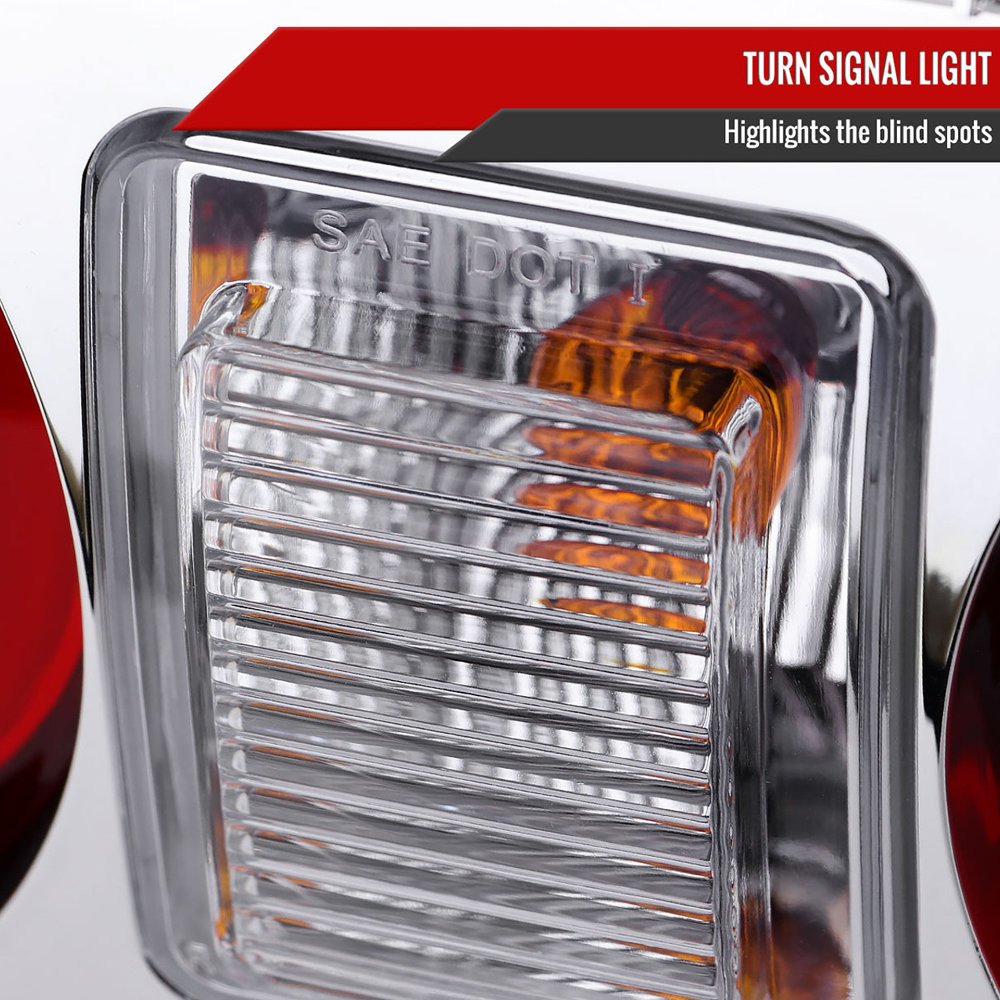 Fits 1989-1994 Nissan Skyline GT R32 JDM Red LED Tail Lights (Chrome Housing/Red Lens) - Image 5