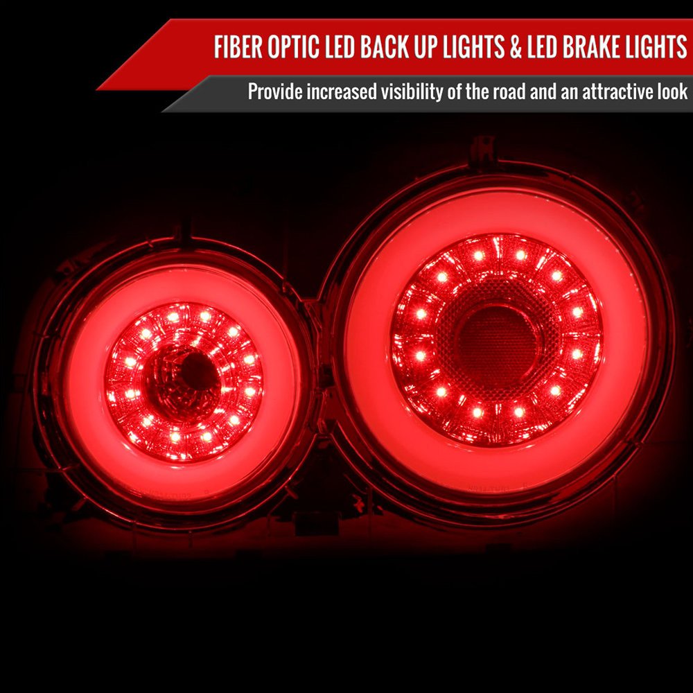 Fits 1999-2002 Nissan Skyline GT R34 JDM Red LED Tail Lights (Chrome Housing/Red Lens) - Image 7