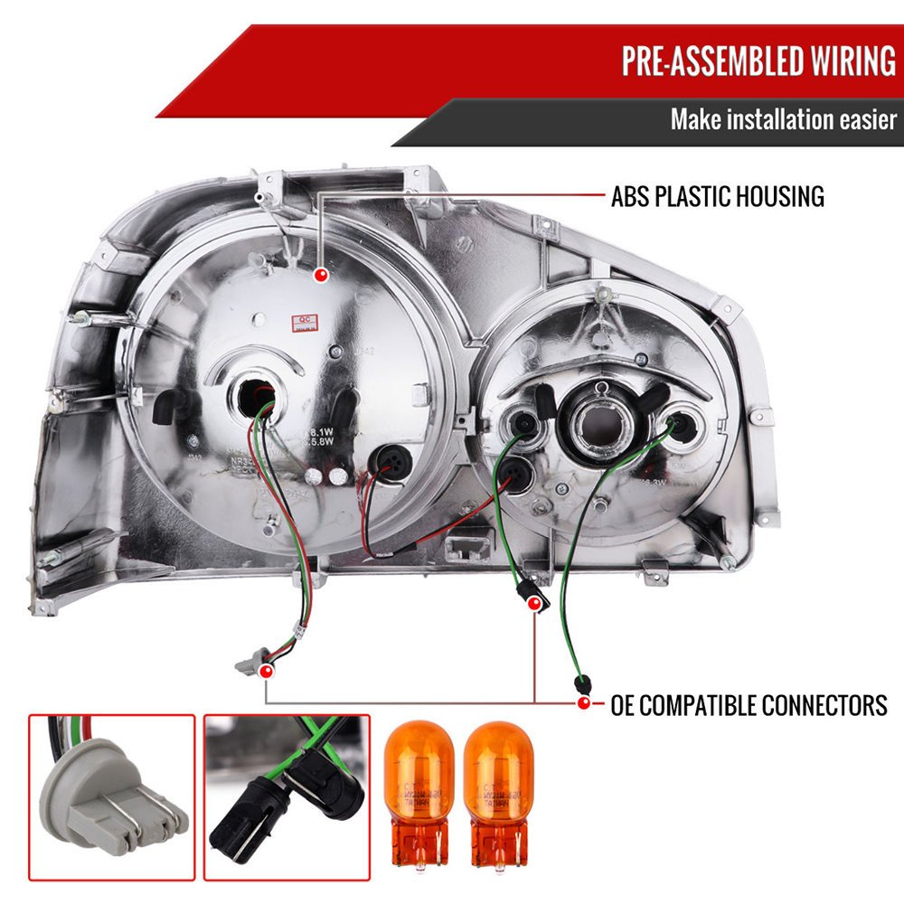 Fits 1999-2002 Nissan Skyline GT R34 JDM Red LED Tail Lights (Chrome Housing/Red Lens) - Image 3