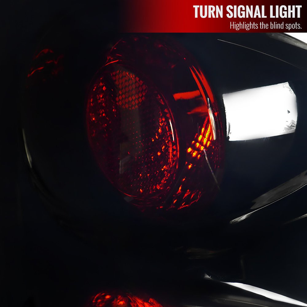 Fits 2002-2006 Dodge RAM Tail Lights (Glossy Black Housing/Smoked Lens) - Image 4