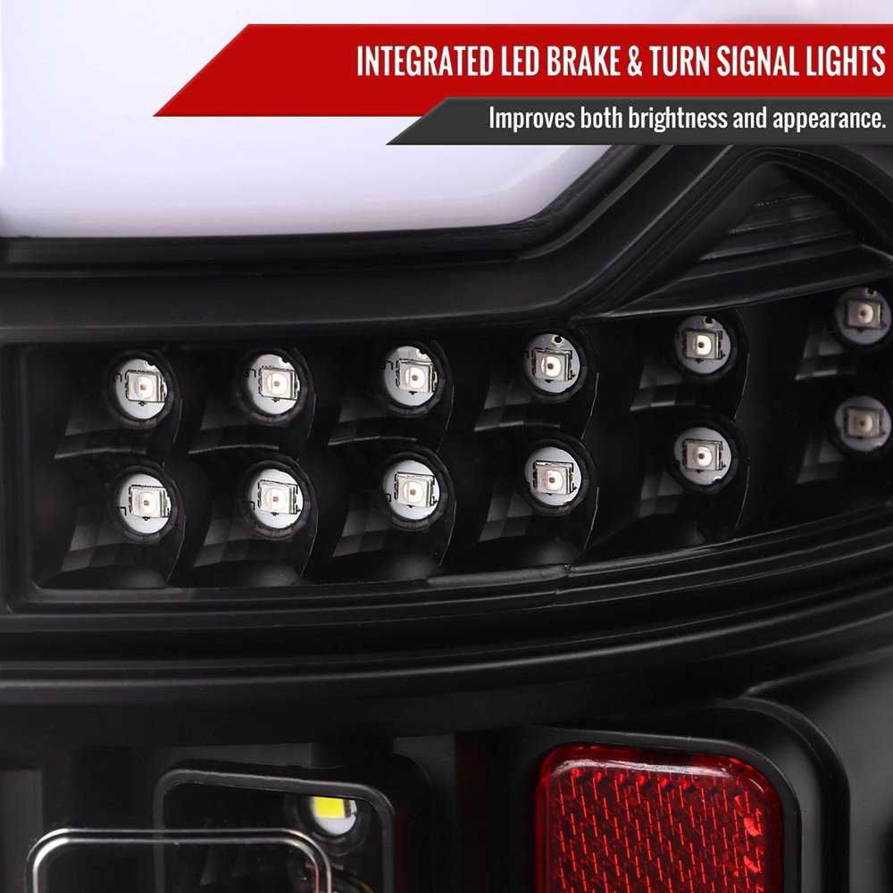 Fits 2019-2024 Dodge RAM 1500 LED Tail Lights (Matte Black Housing/Clear Lens) - Image 6