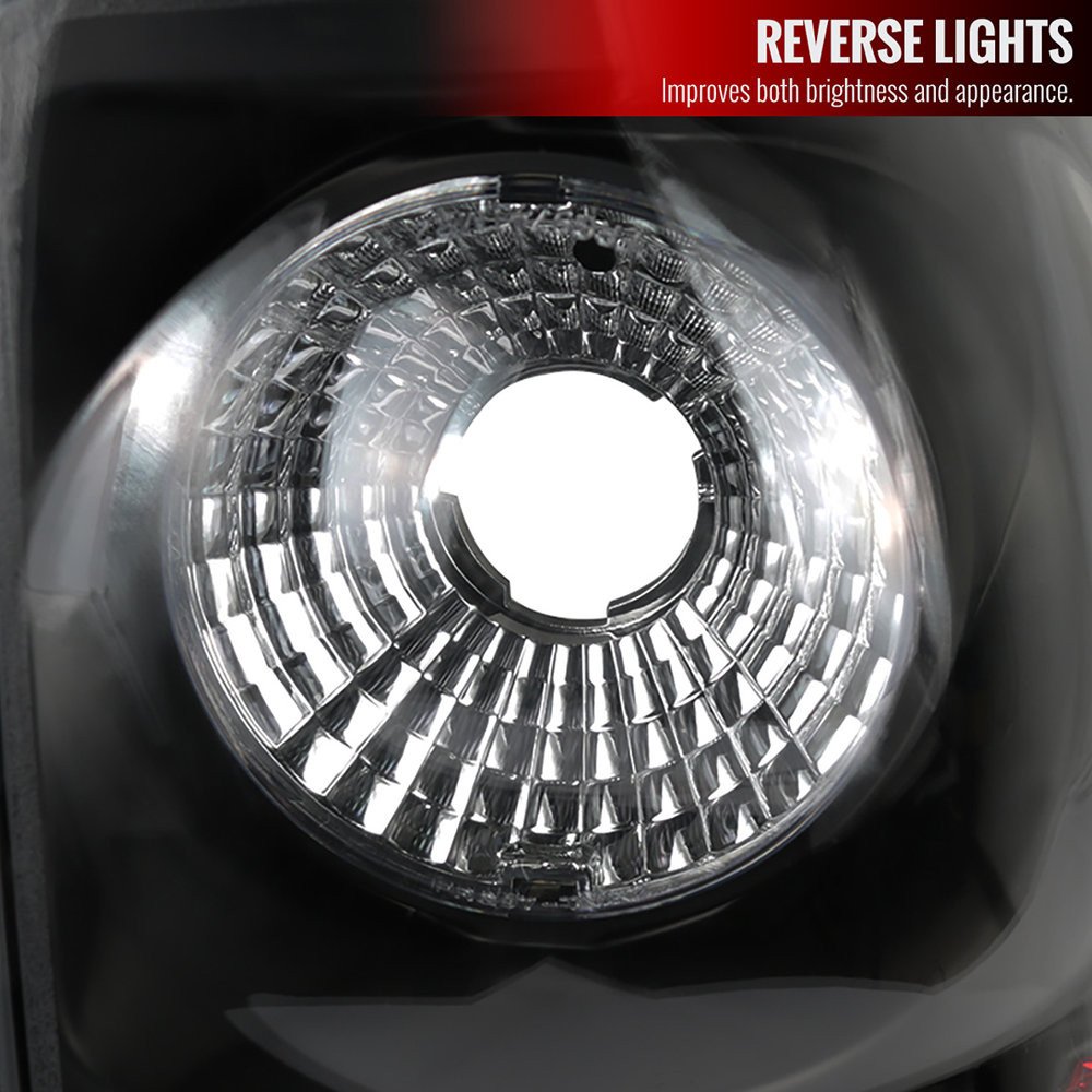 Fits 2003-2006 Chevrolet Silverado Tail Lights (Matte Black Housing/Clear Lens) - Image 8