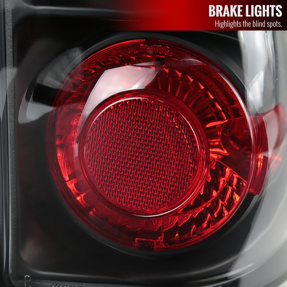 Fits 2003-2006 Chevrolet Silverado Tail Lights (Matte Black Housing/Clear Lens) - Image 6