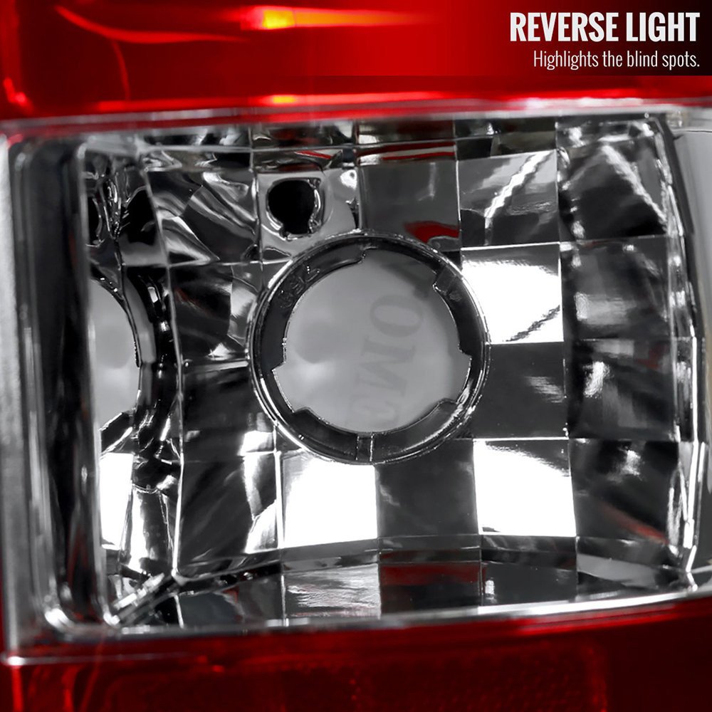 Fits 2003-2006 Chevrolet Silverado LED Tail Lights - G2 (Chrome Housing/Red Clear Lens) - Image 5