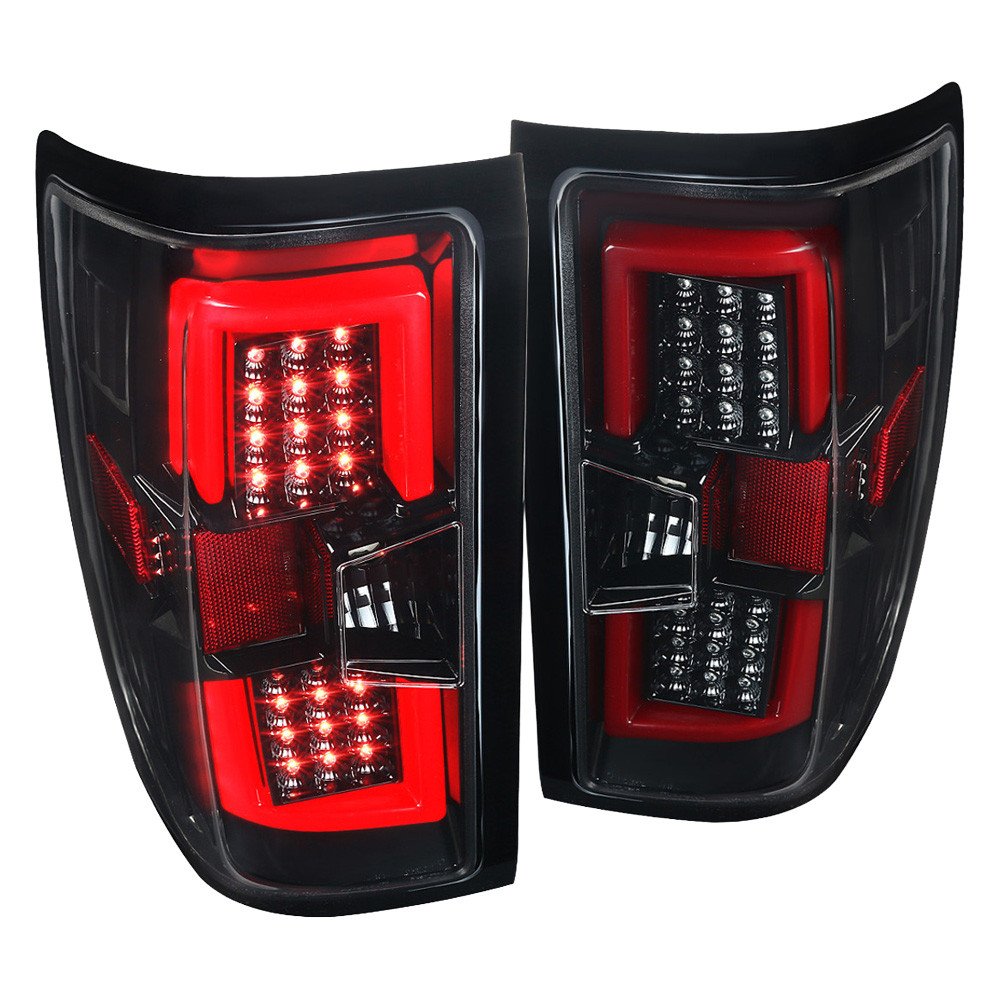 Fits 2014-2019 Chevrolet Silverado 1500/ 2015-2019 Silverado 2500HD 3500HD GMC Sierra 3500HD LED Tail Lights (Jet Black Housing/Clear Lens)