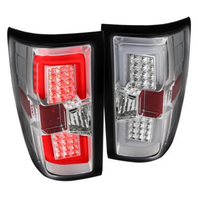Fits 2014-2019 Chevrolet Silverado 1500/ 2015-2019 Silverado 2500HD 3500HD GMC Sierra 3500HD LED Tail Lights (Chrome Housing/Clear Lens)