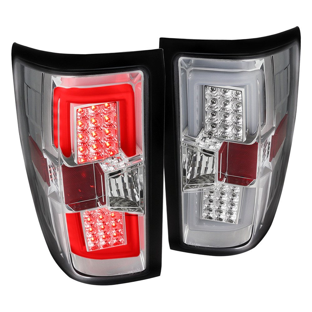 Fits 2014-2019 Chevrolet Silverado 1500/ 2015-2019 Silverado 2500HD 3500HD GMC Sierra 3500HD LED Tail Lights (Chrome Housing/Clear Lens)