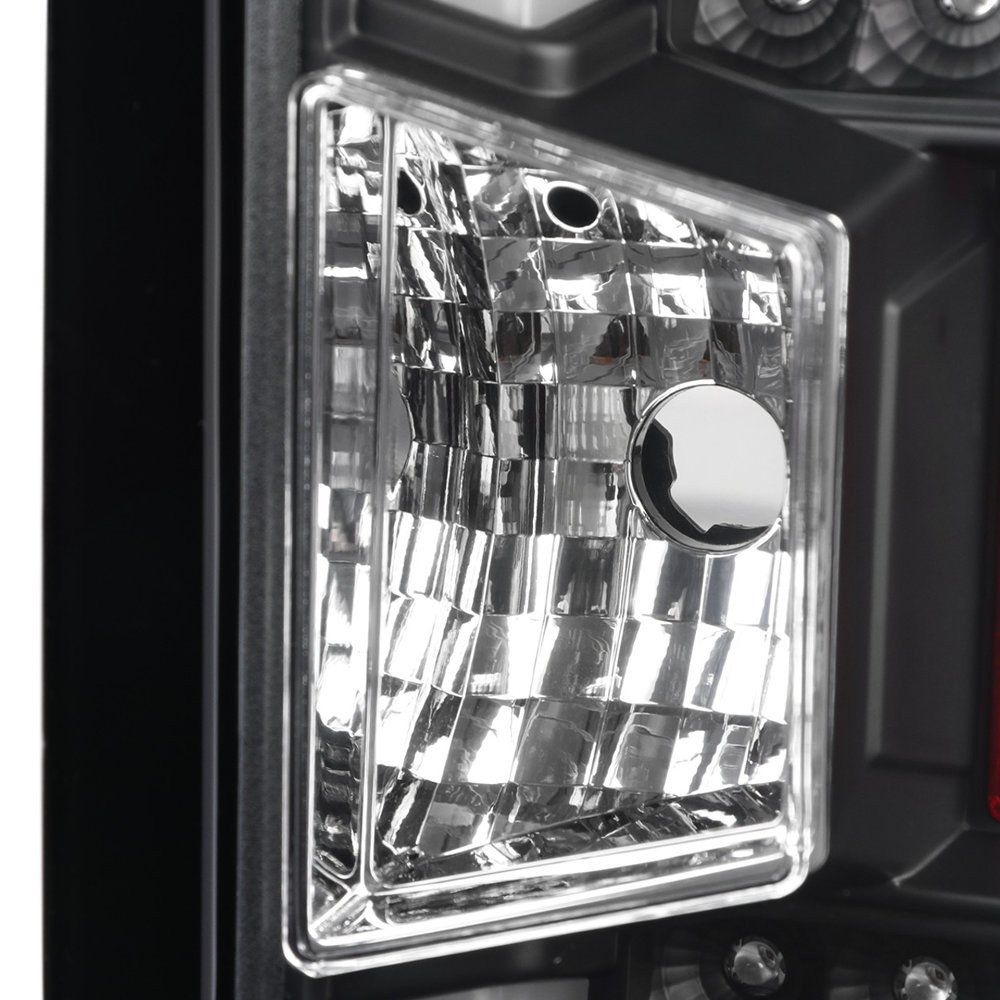 Fits 2014-2017 Chevrolet Silverado/ GMC Sierra 3500HD V2 LED Tail Lights (Chrome Housing/Clear Lens) - Image 3