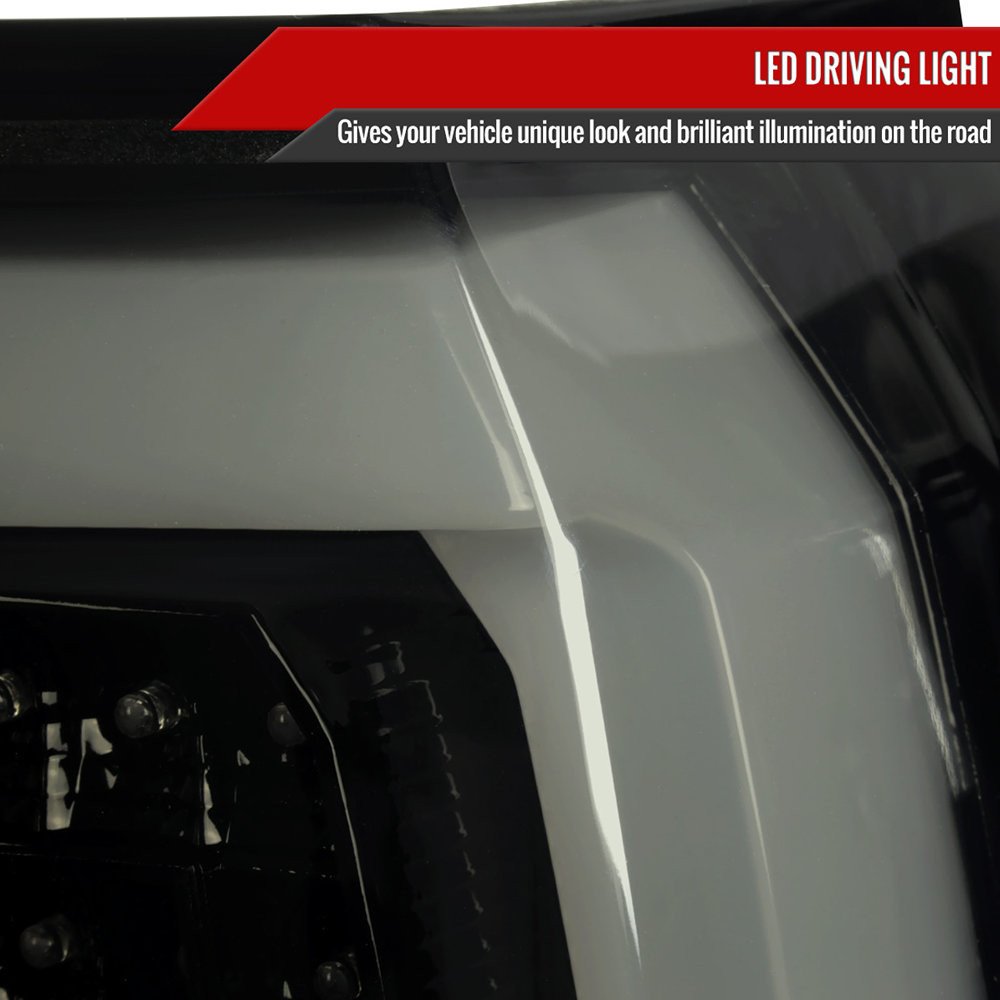 Fits 2015-2020 Chevrolet Tahoe/Suburban LS LT LTZ Premier LED Tail Lights (Glossy Black Housing/Smoked Lens) - Image 8