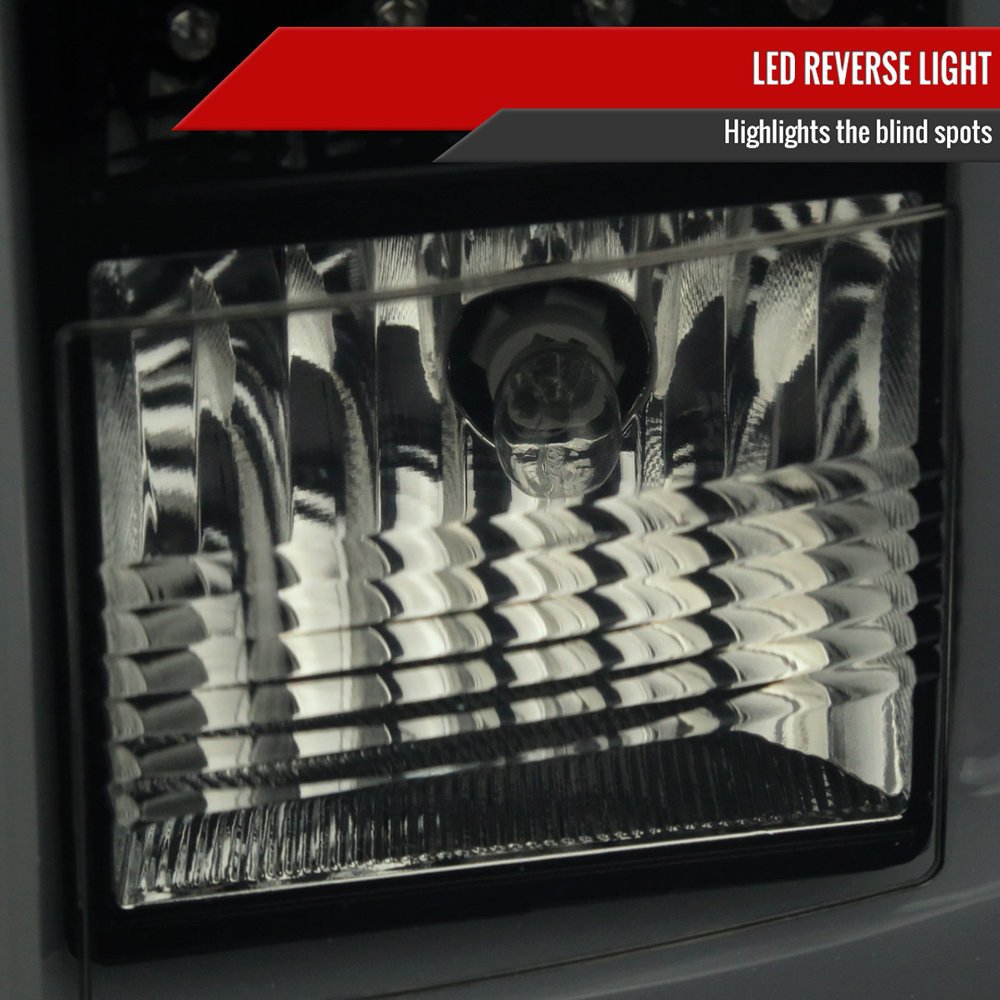 Fits 2015-2020 Chevrolet Tahoe/Suburban LS LT LTZ Premier LED Tail Lights (Glossy Black Housing/Smoked Lens) - Image 6