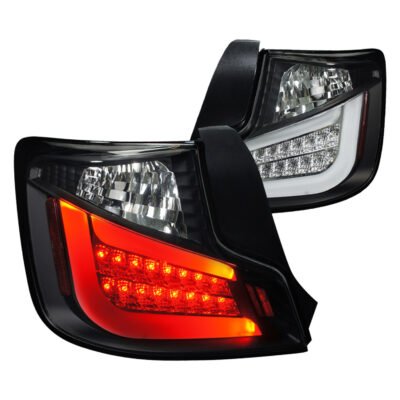 Fits 2011-2013 Scion tC LED Tail Lights (Matte Black Housing/Clear Lens)