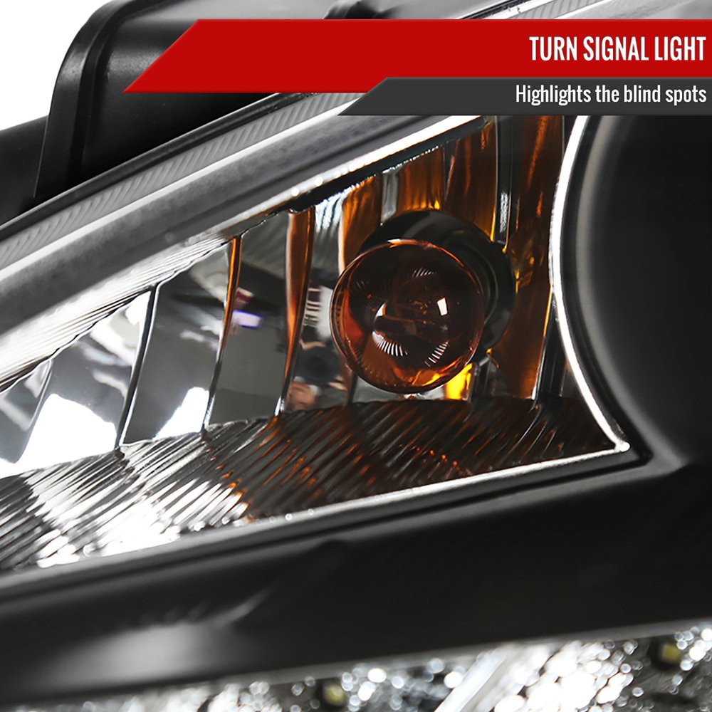 Fits 2010-2012 Hyundai Genesis Coupe Projector Headlights w/ SMD LED Light Strip (Matte Black Housing/Clear Lens) - Image 5