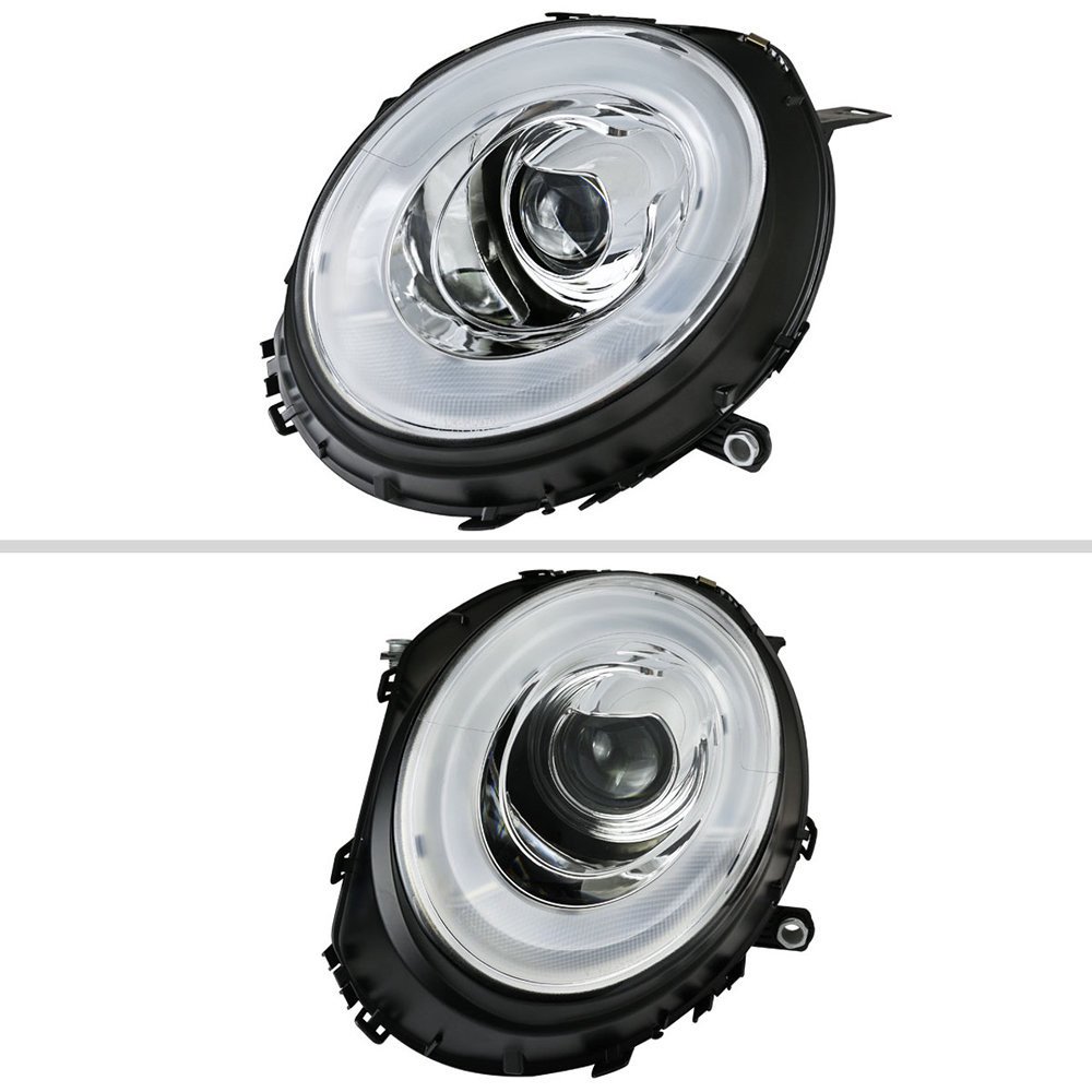 Fits 2007-2015 Mini Cooper R55 R56 R57 R58 R59 Projector Headlights w/ LED Turn Signal Lights (Chrome Housing/Clear Lens) - Image 8