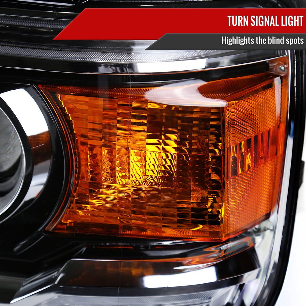 Fits 2014-2019 GMC Sierra LED Light Strip Projector Headlights (Chrome Housing/Clear Lens) - Image 5