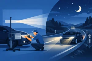 Headlight Aiming Procedure for Better Night Driving