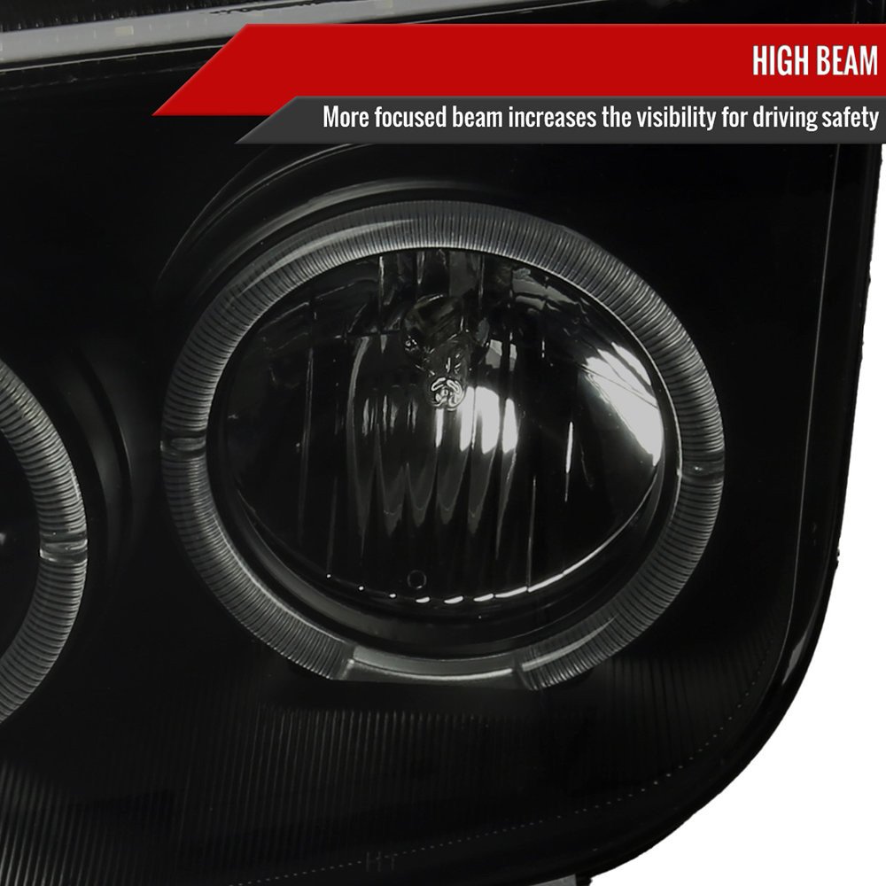 Fits 1999-2005 Volkswagen Jetta/Bora Mk4 Dual Halo Projector Headlights w/ LED Light Strip (Black Housing/Smoked Lens) - Image 7