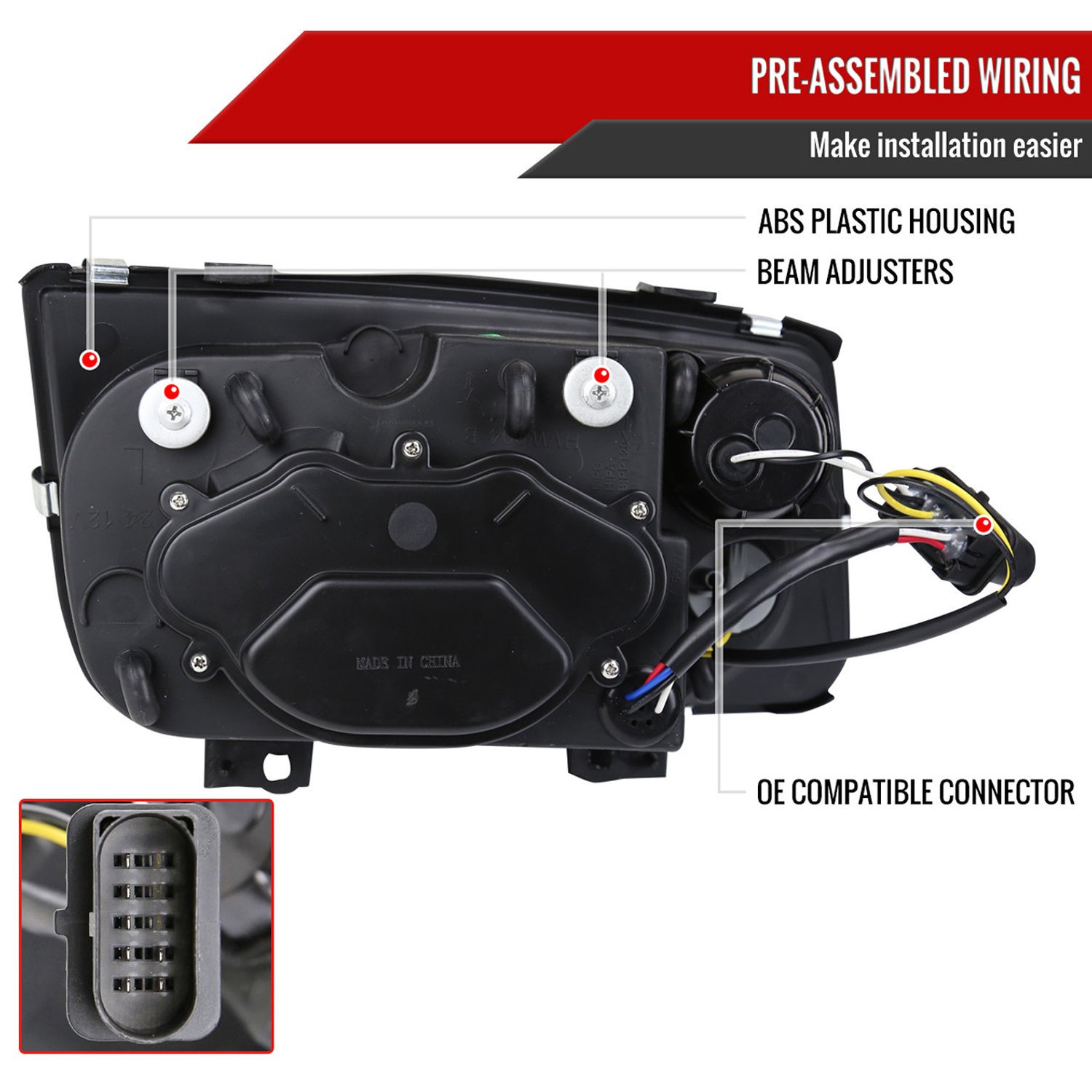 Fits 1999-2005 Volkswagen Jetta/Bora Mk4 Dual Halo Projector Headlights w/ LED Light Strip (Black Housing/Smoked Lens) - Image 4