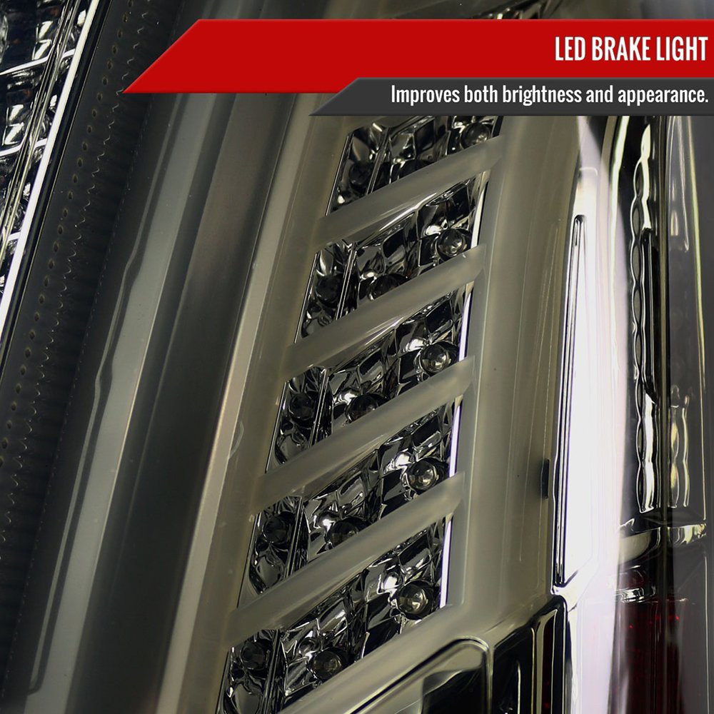Fits 2003-2007 Cadillac CTS LED Tail Lights (Chrome Housing/Smoked Lens) - Image 6