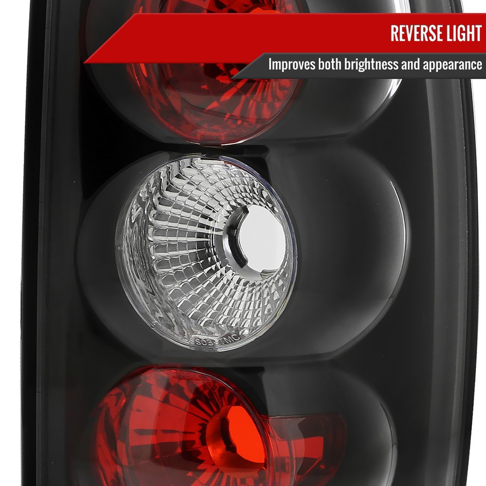Fits 2000-2006 Chevrolet GMC Suburban/Tahoe/Yukon Tail Lights (Matte Black Housing/Clear Lens) - Image 7