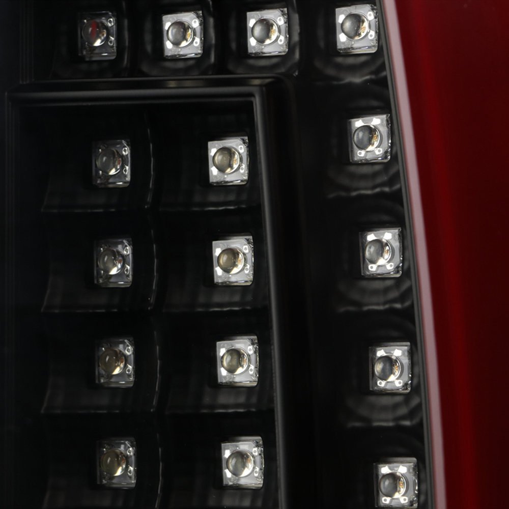 Fits 2000-2006 Chevrolet Suburban/Tahoe GMC Yukon/Yukon XL LED C Bar Tail Lights (Black Housing/Clear Lens) - Image 9