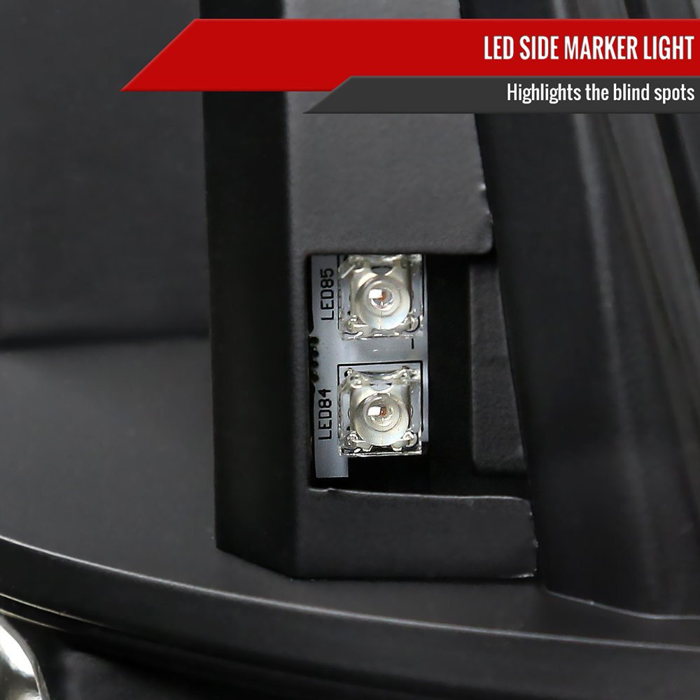 Fits 1999-2004 Ford Mustang Sequential LED Tail Lights - RS (Matte Black Housing/Clear Lens) - Image 4