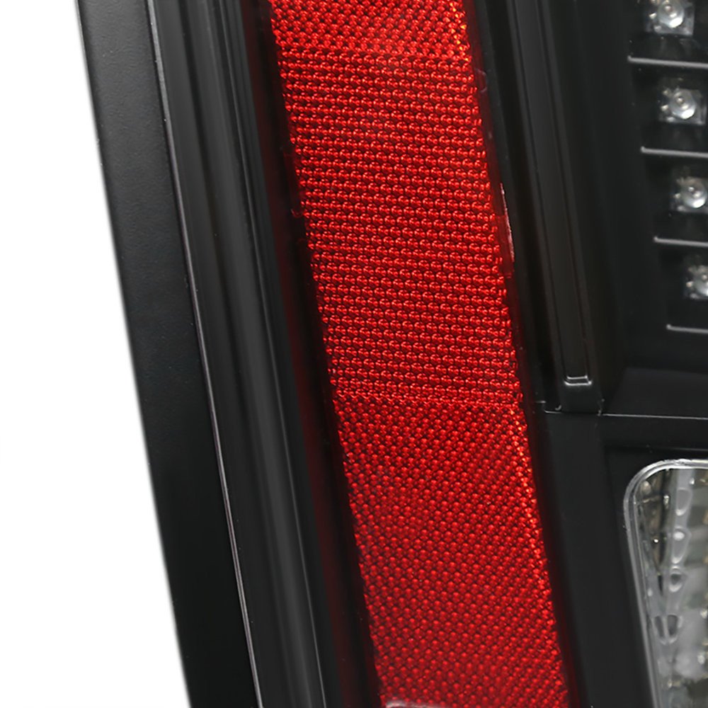 Fits 1999-2004 Ford Mustang Sequential LED Tail Lights - RS (Matte Black Housing/Clear Lens) - Image 3