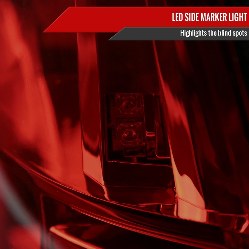Fits 1999-2004 Ford Mustang Sequential LED Tail Lights - RS (Chrome Housing/Red Smoked Lens) - Image 3