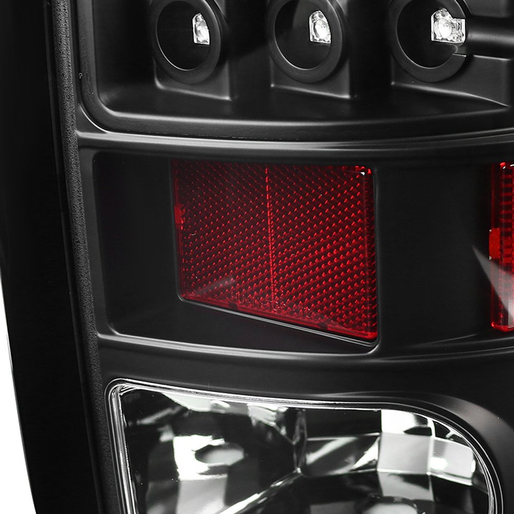 Fits 2009-2018 Dodge RAM 1500 / 2019-2021 RAM Classic / 2010-2018 RAM 2500 3500 LED Tail Lights - V2 (Matte Black Housing/Clear Lens) - Image 7