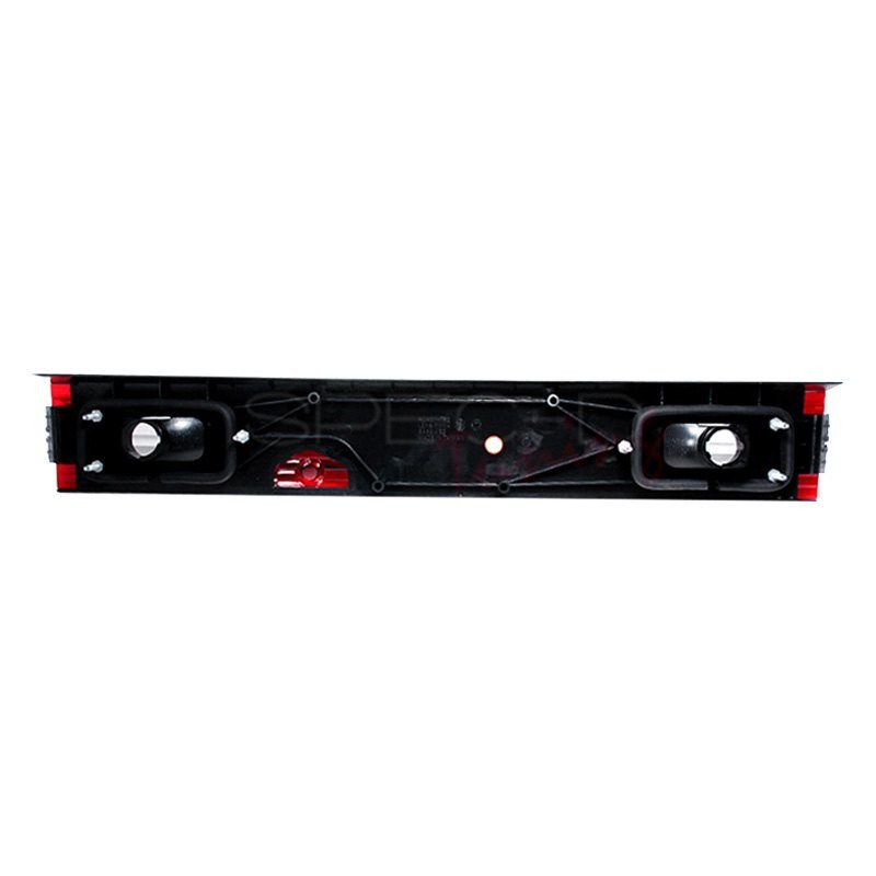 Fits 1989-1994 Nissan 240SX S13 Hatchback Tail Lights & Center Trunk Light (Chrome Housing/Red Clear Lens) - Image 2