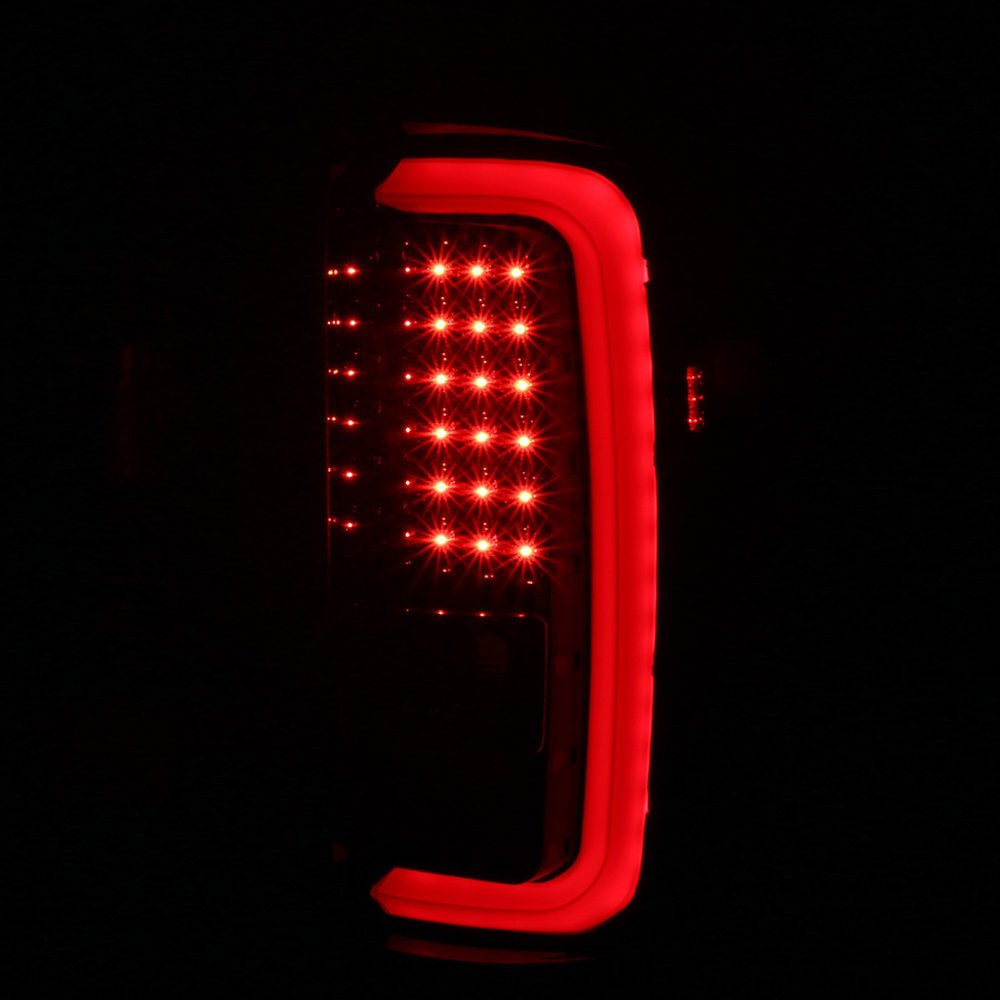 Fits 2014-2018 GMC Sierra 1500/2500HD/3500HD LED Tail Lights (Jet Black Housing/Clear Lens) - Image 11