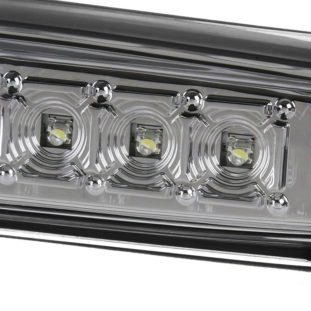 Fits 2007-2012 Chevrolet Silverado/ GMC Sierra LED 3rd Brake Light (Chrome Housing/Clear Lens) - Image 6