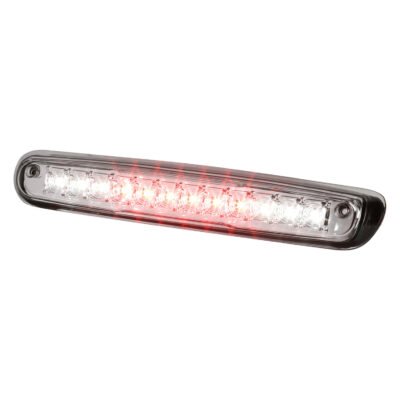 Fits 2007-2012 Chevrolet Silverado/ GMC Sierra LED 3rd Brake Light (Chrome Housing/Clear Lens)