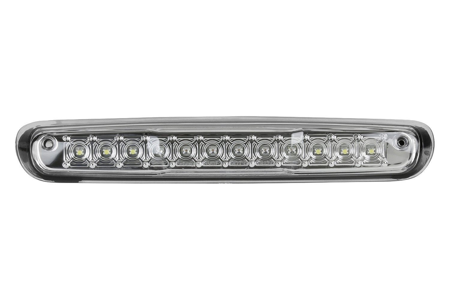 Fits 2007-2012 Chevrolet Silverado/ GMC Sierra LED 3rd Brake Light (Chrome Housing/Clear Lens) - Image 4