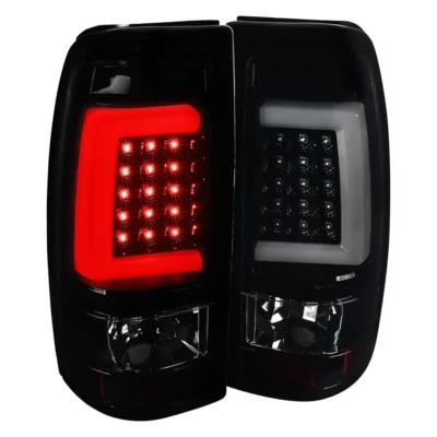 Fits 1999-2002 Chevrolet Silverado/ 1999-2006 GMC Sierra LED Tail Lights - G2 (Glossy Black Housing/Smoked Lens)