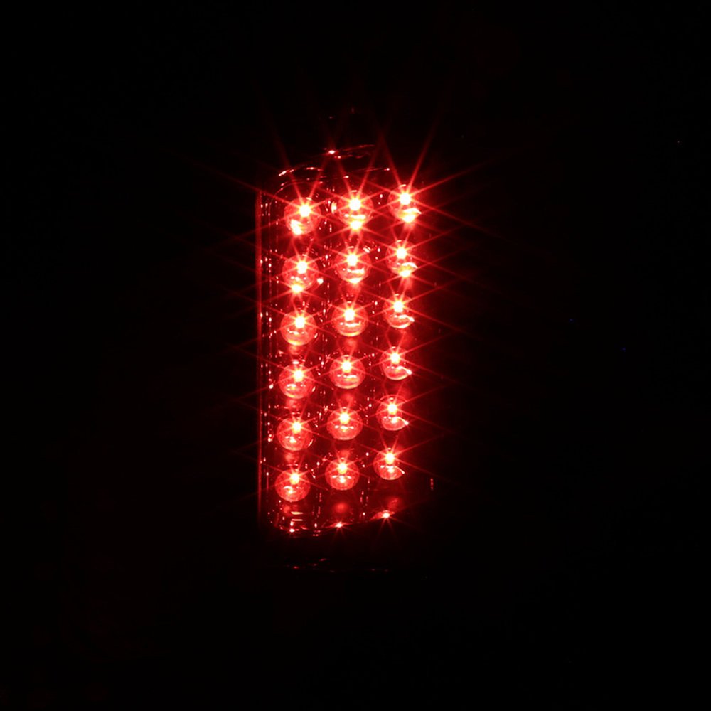 Fits 1999-2002 Chevrolet Silverado/ 1999-2006 GMC Sierra LED Tail Lights (Chrome Housing/Smoked Lens) - Image 7