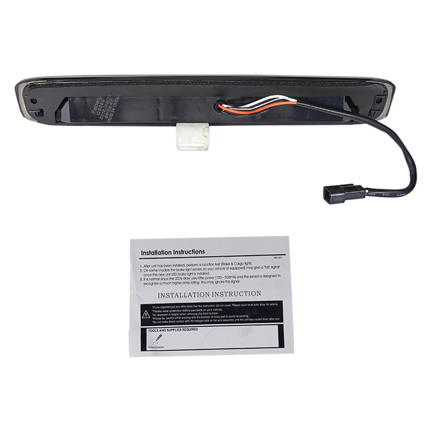 Fits 1999-2002 Chevrolet Silverado/1999-2006 GMC Sierra LED 3rd Brake Light - RS (Chrome Housing/Clear Lens) - Image 3