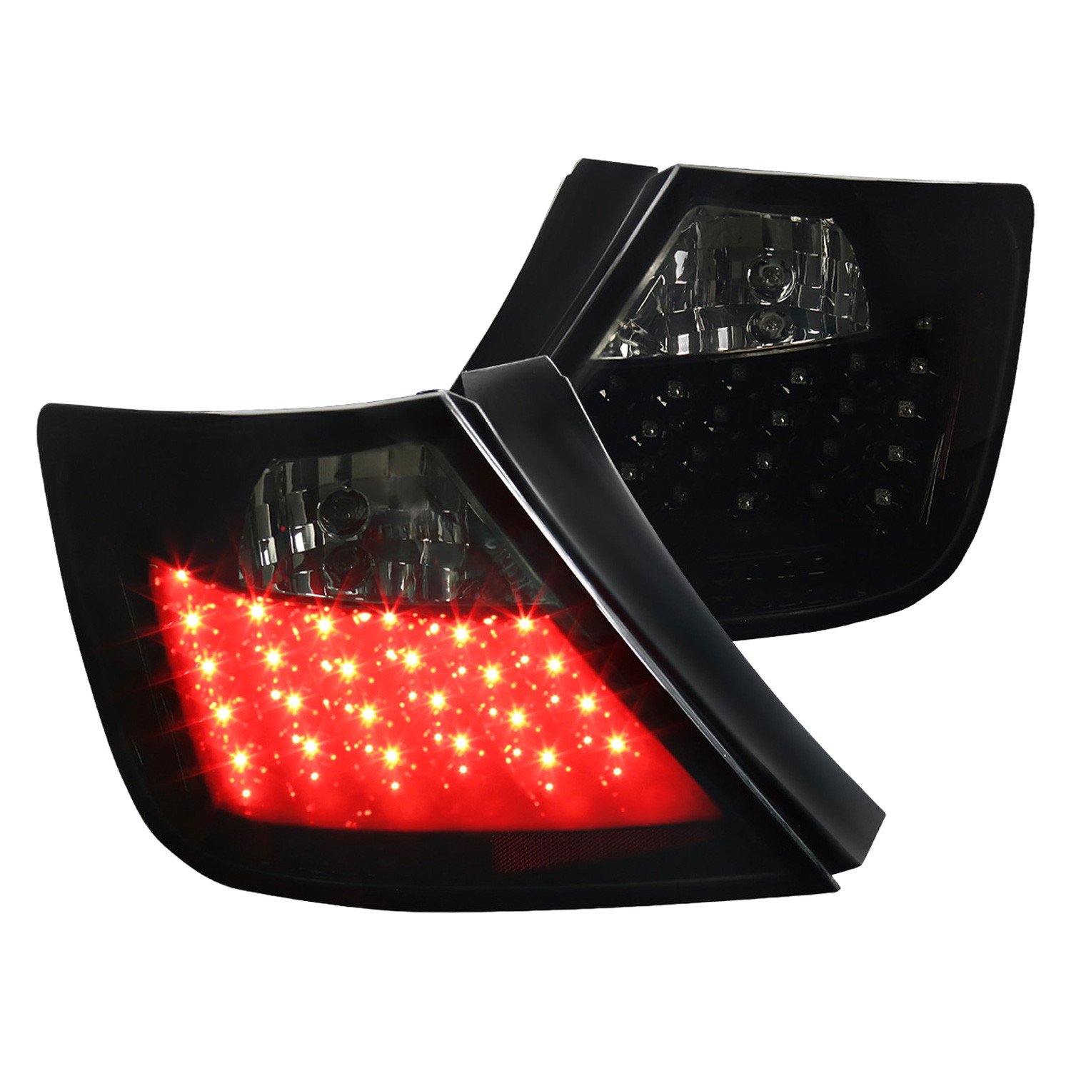 Fits 2004-2010 Scion tC LED Tail Lights (Glossy Black Housing/Smoked Lens)