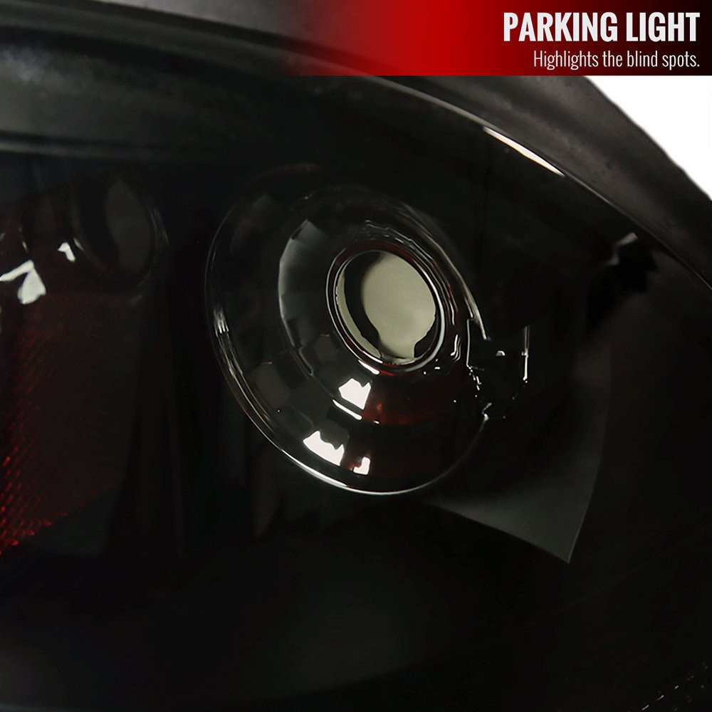 Fits 1987-1993 Ford Mustang Crystal Headlights (Chrome Housing/Smoked Lens) - Image 7