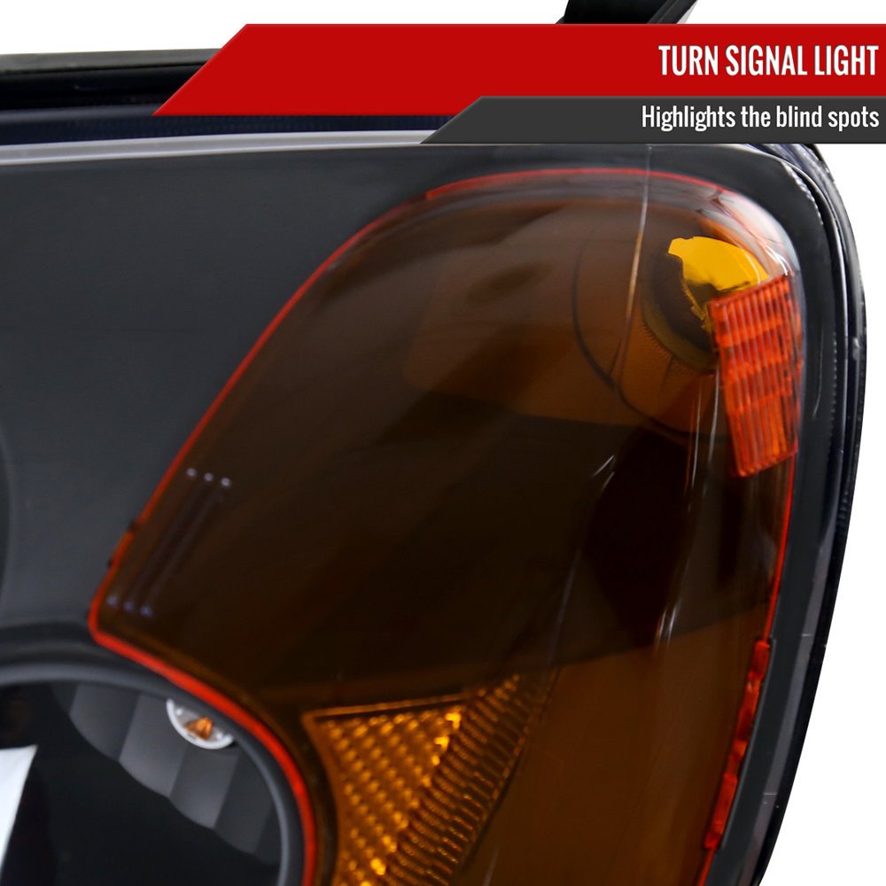 Fits 2001-2003 Honda Civic Factory Style Headlights (Matte Black Housing/Clear Lens) - Image 5