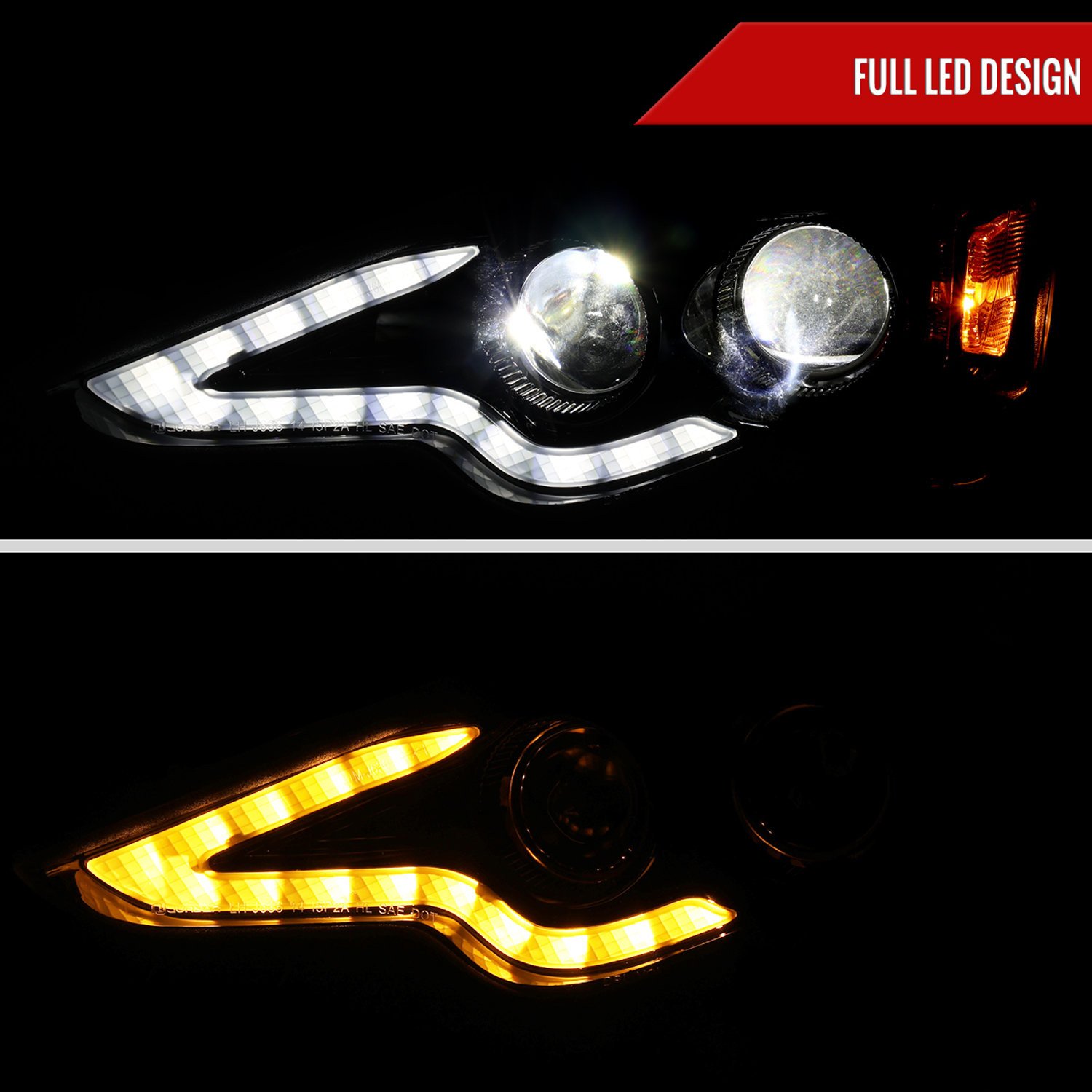 Fits 2014-2016 Lexus IS250 IS350 Full LED Project healight (Jet Black Housing / Clear lens) - Image 8