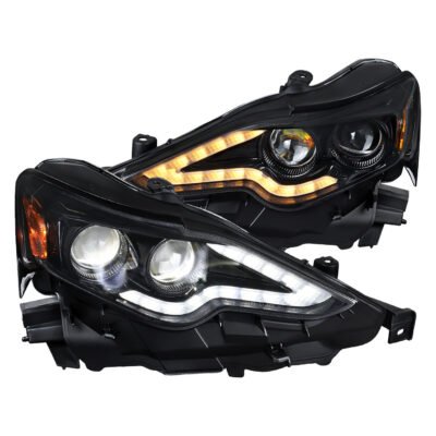Fits 2014-2016 Lexus IS250 IS350 Full LED Project healight (Jet Black Housing / Clear lens)