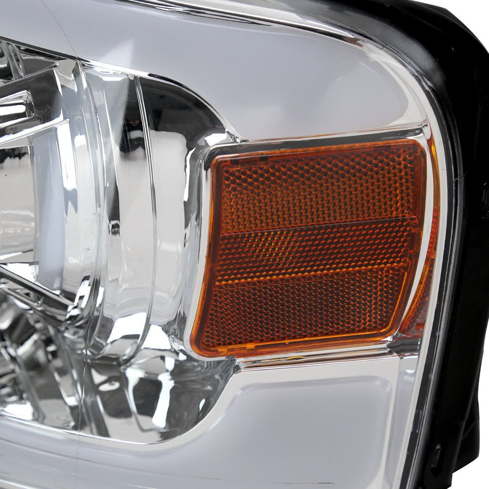 Fits 2004-2008 Ford F-150/ 2006-2008 Lincoln Mark LT Projector Style Headlights w/ LED Bar (Chrome Housing/Clear Lens) - Image 4