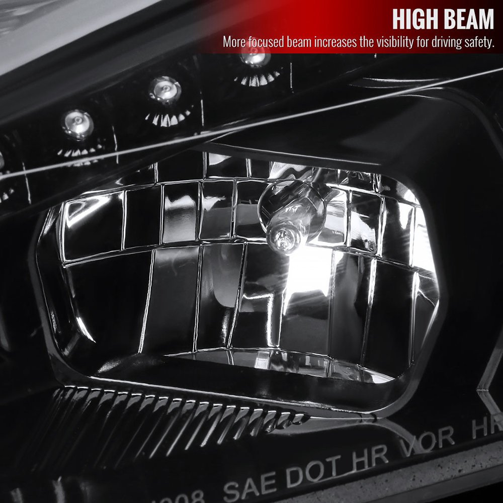 Fits 2015-2018 Ford Focus LED Sequential Signal Projector Headlights (Jet Black Housing/Clear Lens) - Image 6