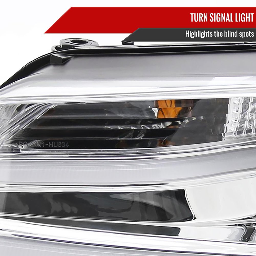 Fits 2011-2018 Volkswagen Jetta MK6 LED Bar Projector Headlights (Chrome Housing/Clear Lens) - Image 6