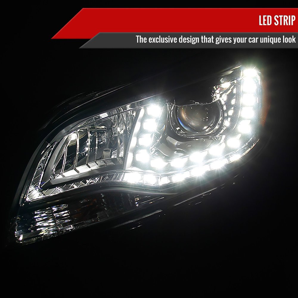 Fits 2013-2015 Chevrolet Malibu Projector Headlights (Matte Black Housing/Clear Lens) - Image 8