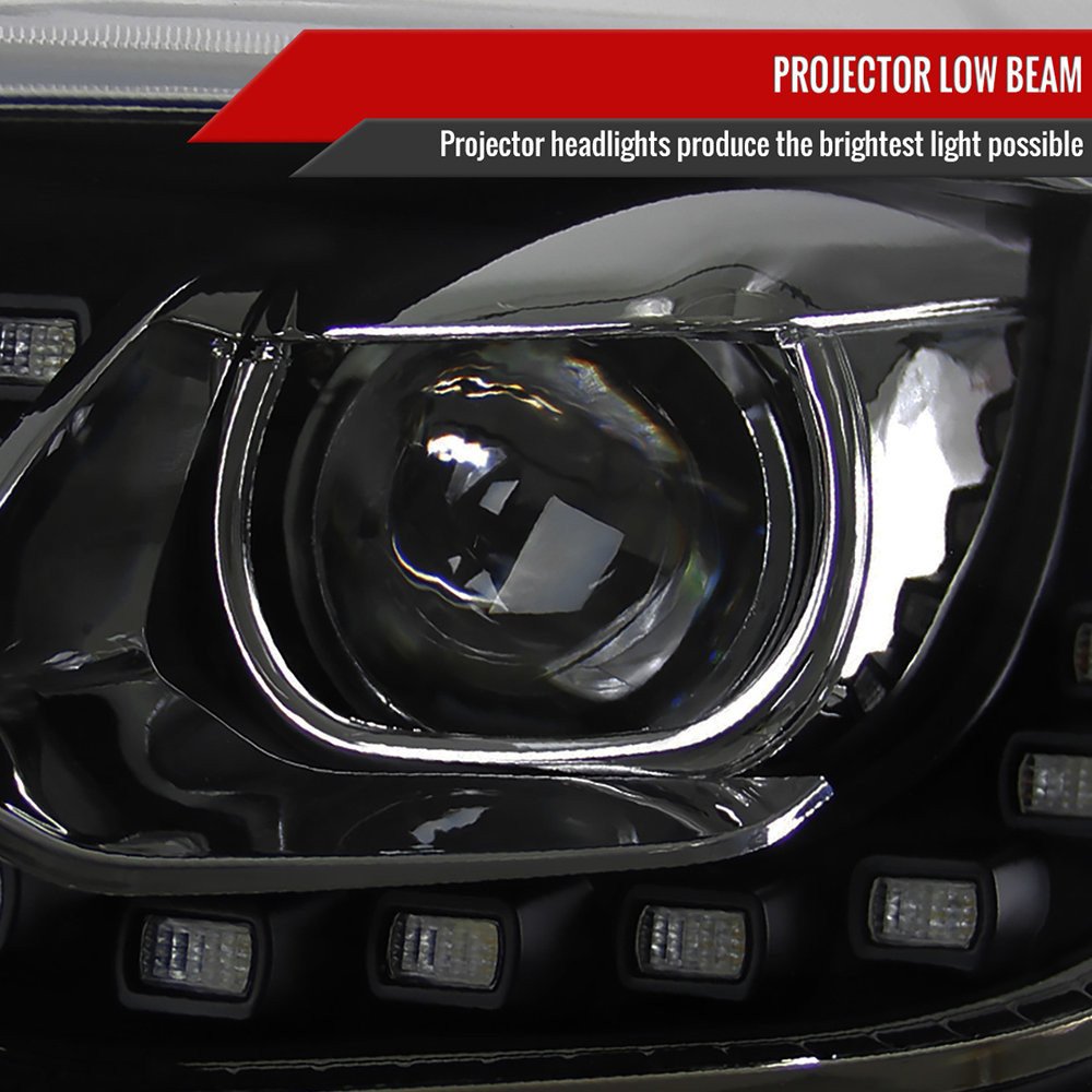 Fits 2013-2015 Chevrolet Malibu Projector Headlights (Matte Black Housing/Clear Lens) - Image 7
