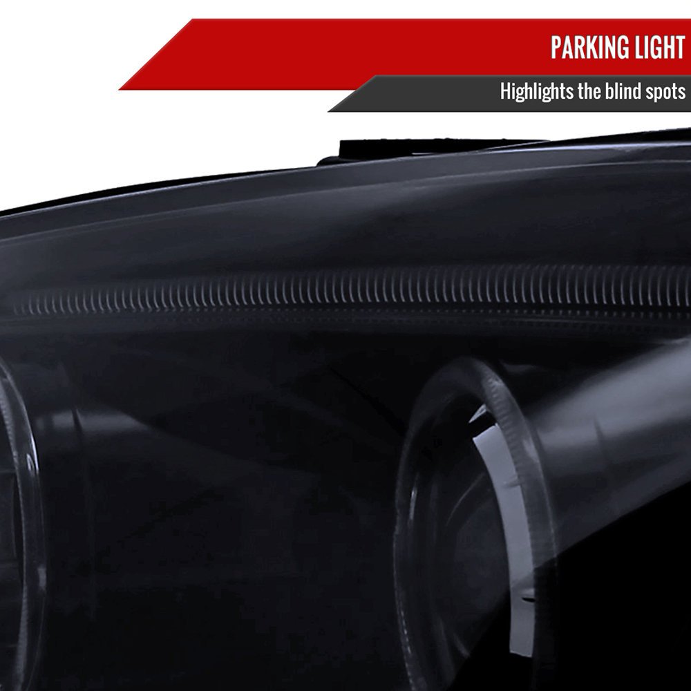 Fits 2002-2004 Acura RSX Dual Halo Projector Headlights (Glossy Black Housing/Smoked Lens) - Image 4