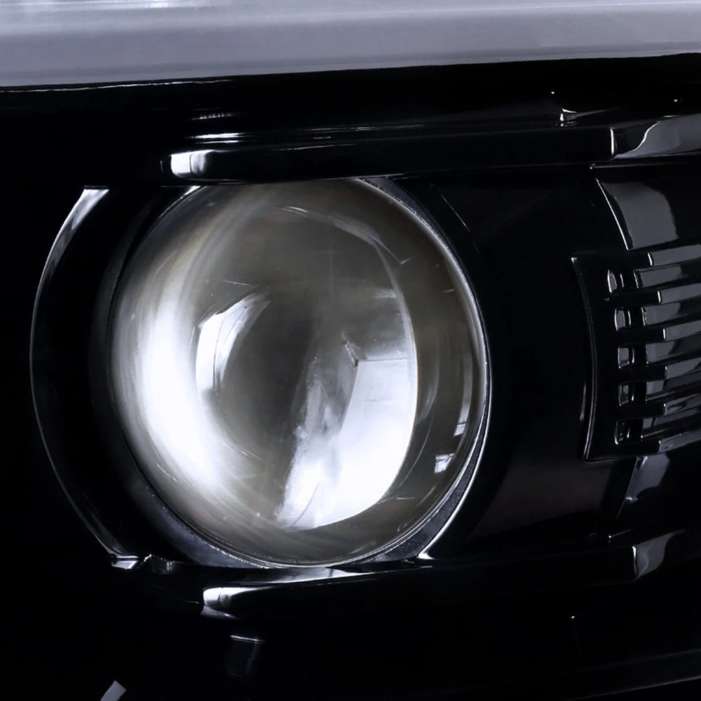 Fits 2015-2020 Chevrolet Tahoe Suburban/ 2016-2019 Suburban 3500HD LED C-Bar Projector Headlights w/ LED Turn Signal Lights (Glossy Black Housing/Smoked Lens) - Image 9